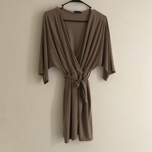 Kimono drape mini dress